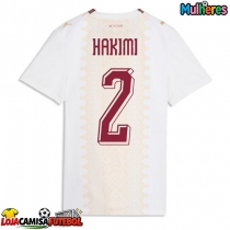 Camisa de Futebol Marrocos Achraf Hakimi #2 Equipamento Secundário Mulheres Mundo 2026 Manga Curta